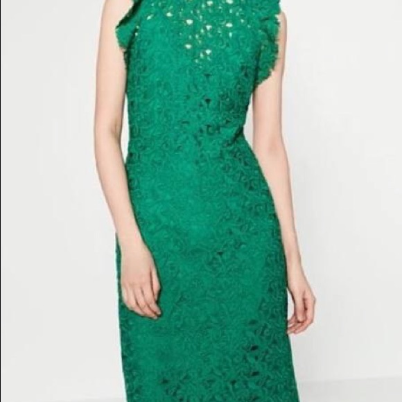 Brand New Zara Midi Lace Dress - Picture 1 of 3